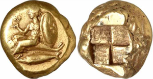 Древние монеты из золота