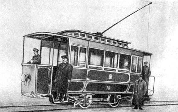 Первый электрический трамвай в Киеве